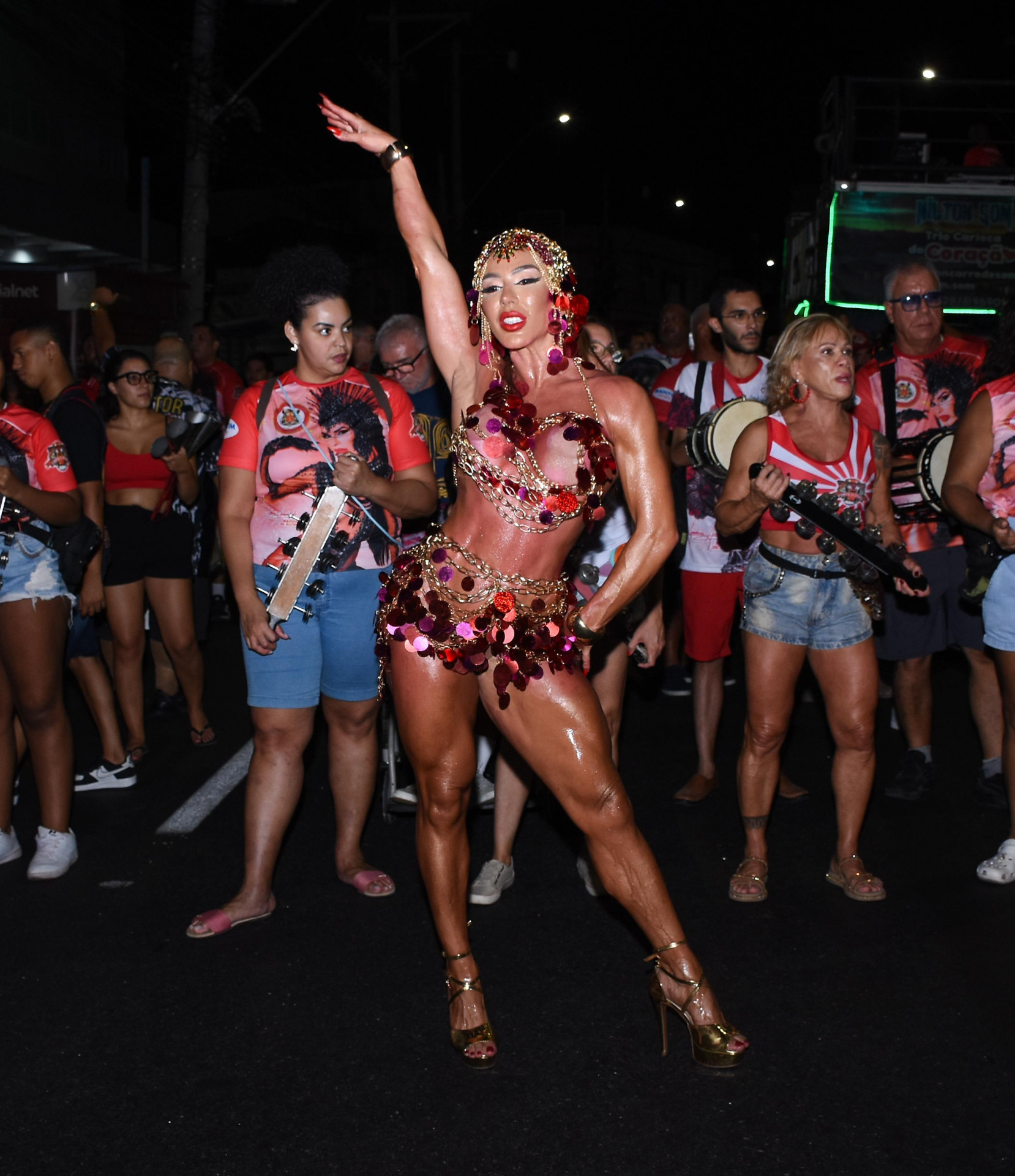 Andrea de Andrade durante ensaio da Porto da Pedra -  Carlos Vinicius / Divulgação