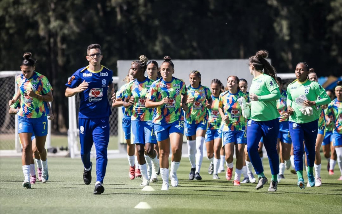 Treino da seleção feminina