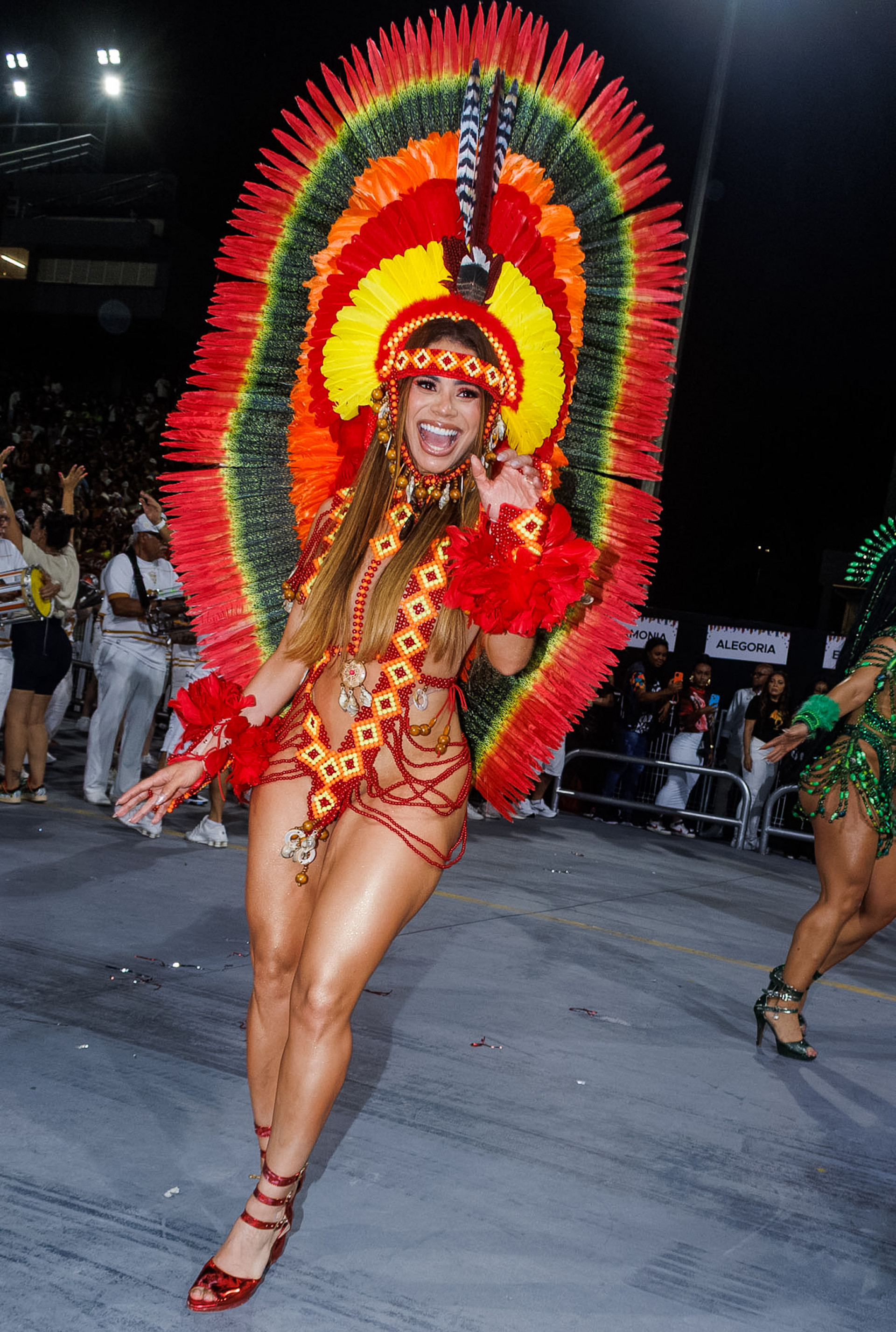 Lexa marca presença em ensaio técnico da Dragões da Real - Clayton Felizardo / Brazilnews