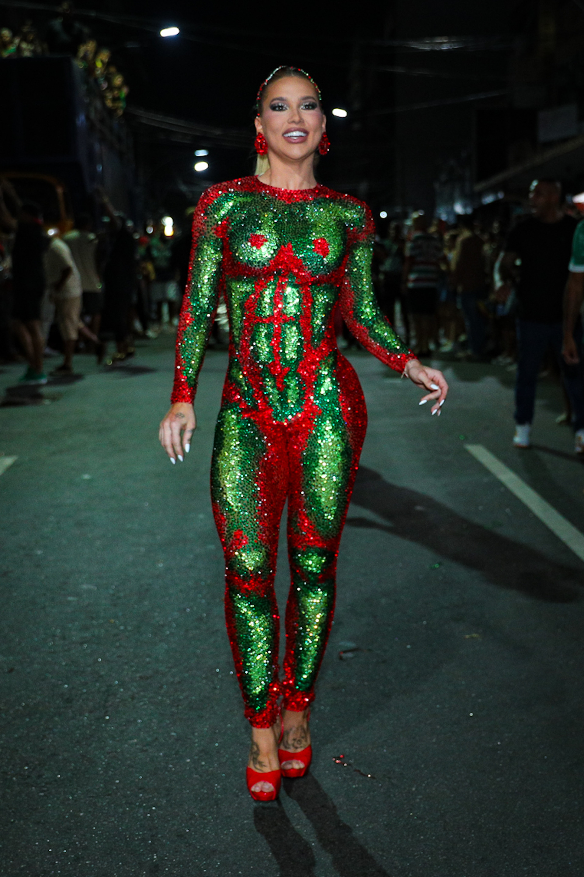 Virginia Fonseca participa do ensaio de rua da Grande Rio -  Victor Chapetta / BrazilNews