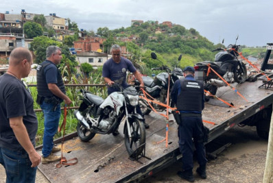 Operação contra roubo de veículos remove quatro motocicletas irregulares em Volta Redonda