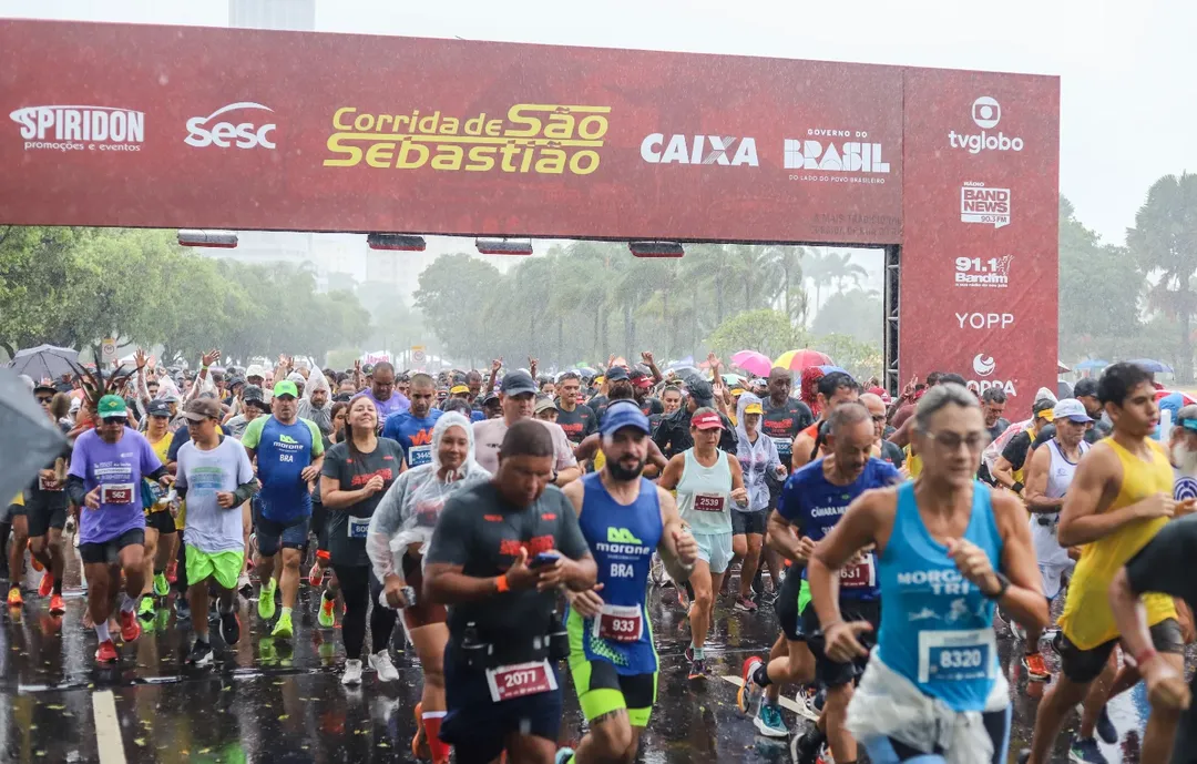 Cerca de 10 mil pessoas participaram da Corrida de São Sebastião - Beatriz Gimenes / Divulgação Secretaria Municipal de Esporte e Lazer