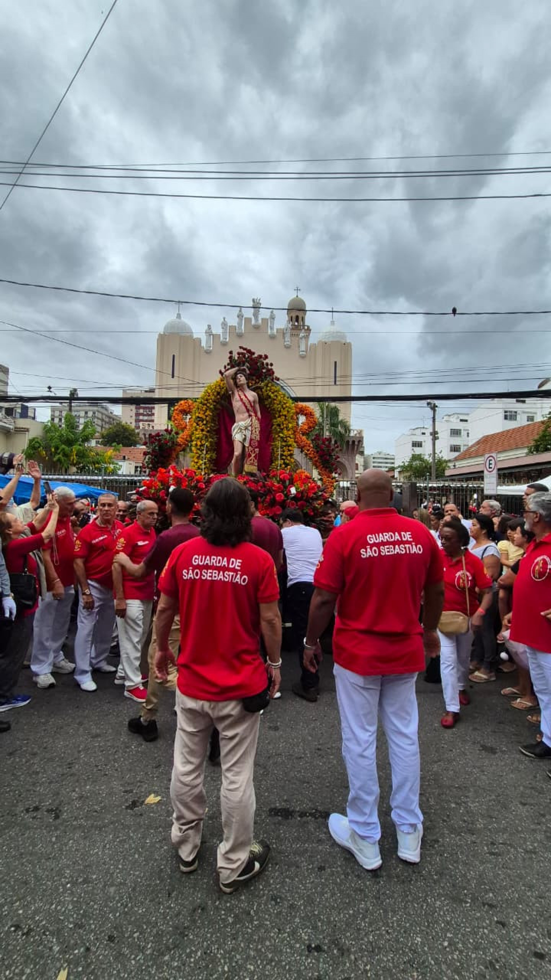 Procissão levou a imagem de São Sebastião à Catedral Metropolitana - Divulgação / Arquidiocese do Rio