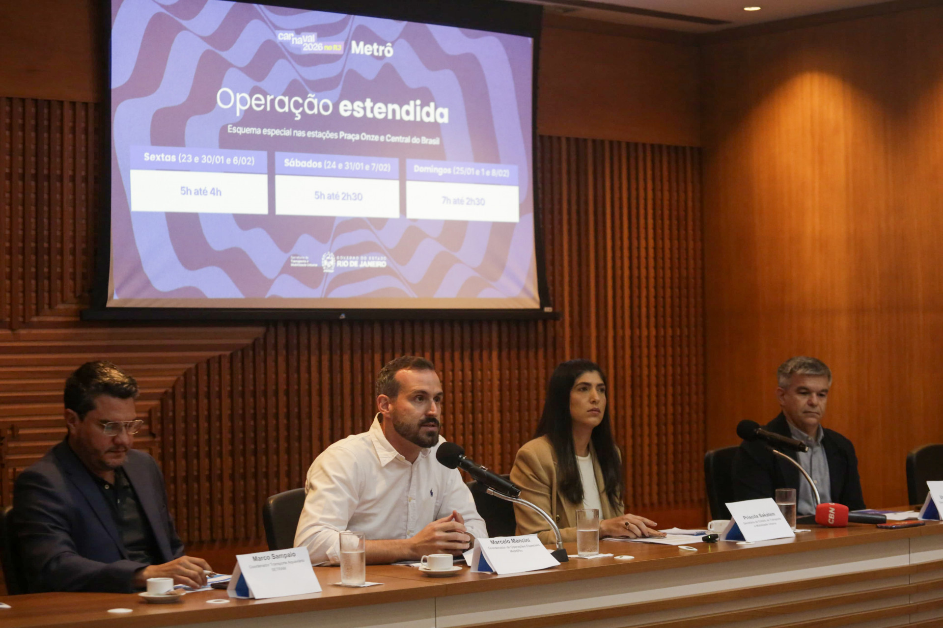 Secretaria de Estado de Transporte e concessionárias anunciaram esquema especial nesta quarta - Thiago Freitas / Divulgação Governo do Rio