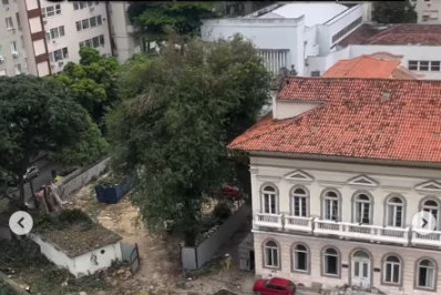 Após corte de árvores, Justiça determina paralisação de obras no terreno do antigo Colégio Bennett 