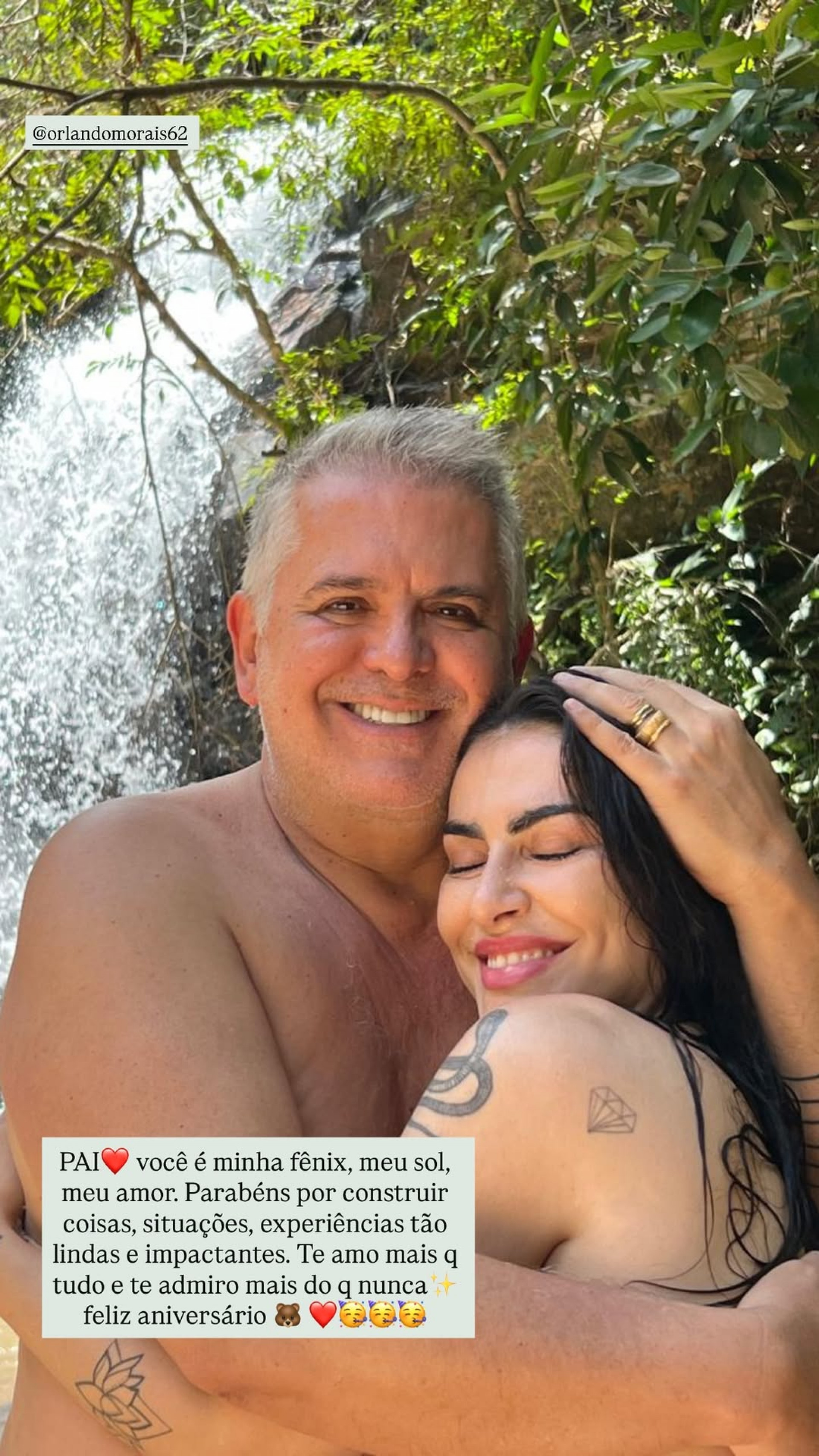 Cleo Pires celebra aniversário de Orlando Morais e chama padrasto de ?pai? em homenagem - Reprodução / Instagram