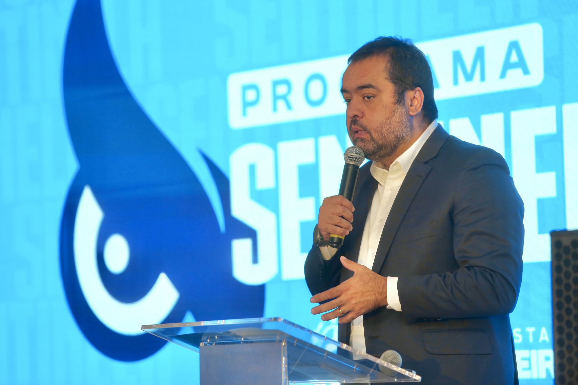 Anúncio do Programa Sentinela aconteceu no salão nobre do Palácio Guanabara - Eliane Carvalho / Divulgação Governo do Rio