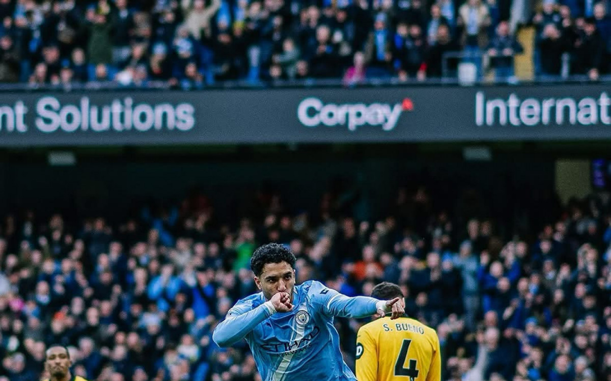 Marmoush marca o primeiro gol do City para a decep&ccedil;&atilde;o do Wolves 