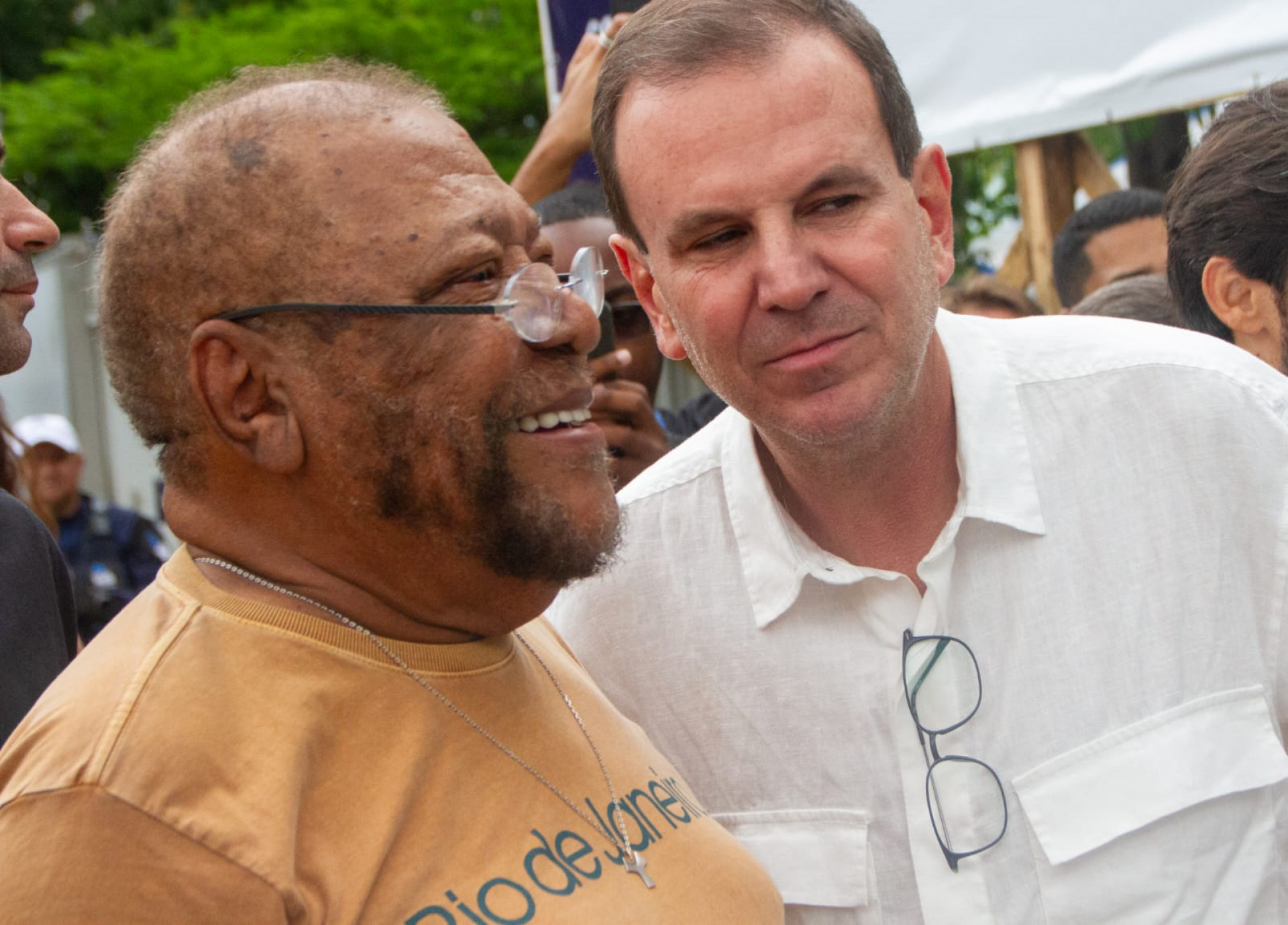 Martinho da Vila foi recebido por Eduardo Paes para in&iacute;cio das obras da est&aacute;tua - &Eacute;rica Martin / Ag&ecirc;ncia O Dia