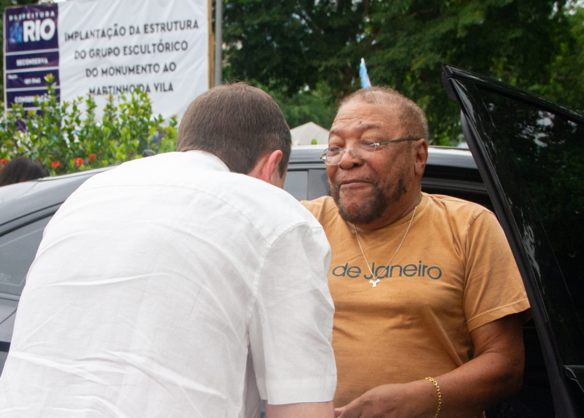 Martinho da Vila foi recebido por Eduardo Paes para in&iacute;cio das obras da est&aacute;tua - &Eacute;rica Martin / Ag&ecirc;ncia O Dia