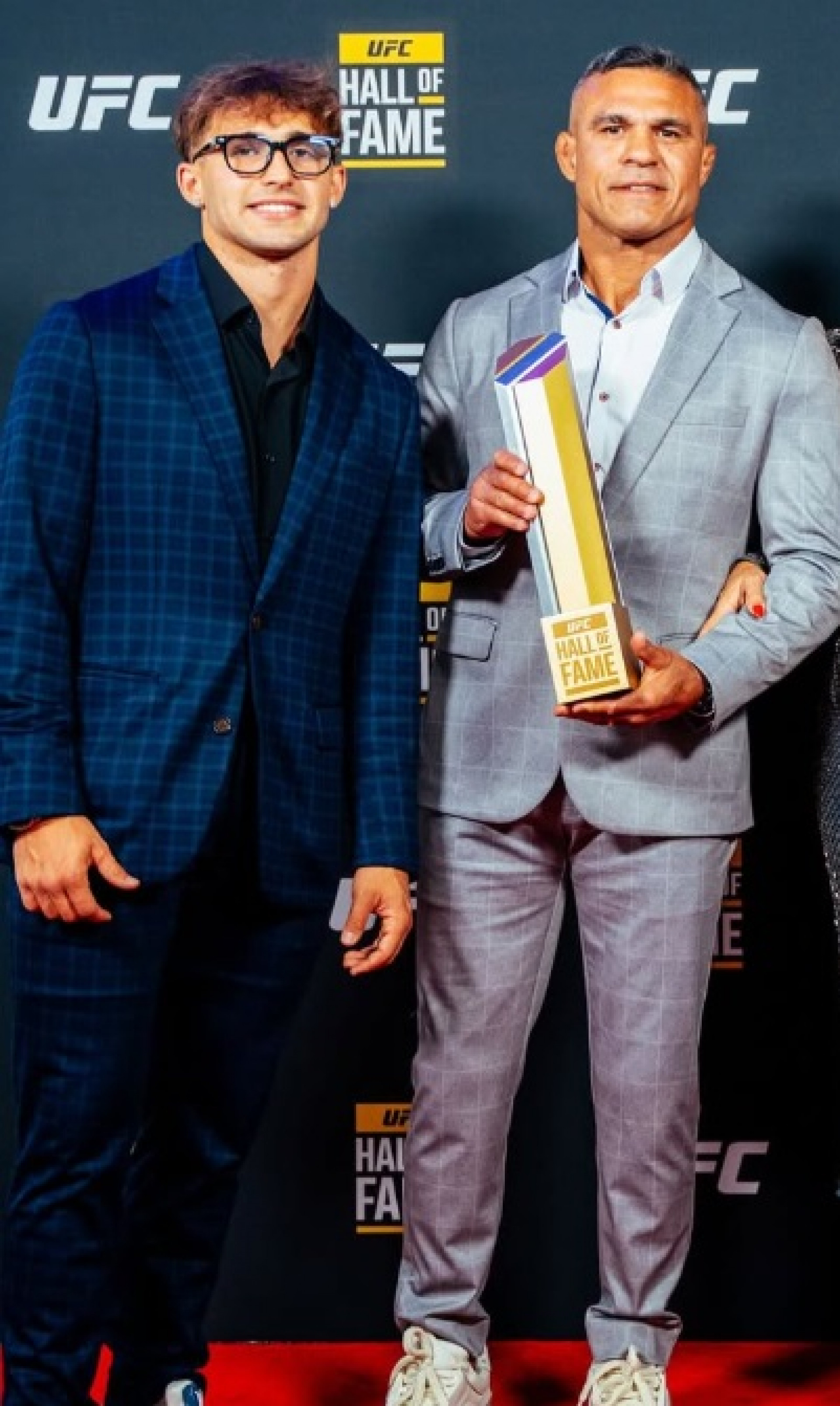 Davi e seu pai, Vitor Belfort - Reprodução / Instagram