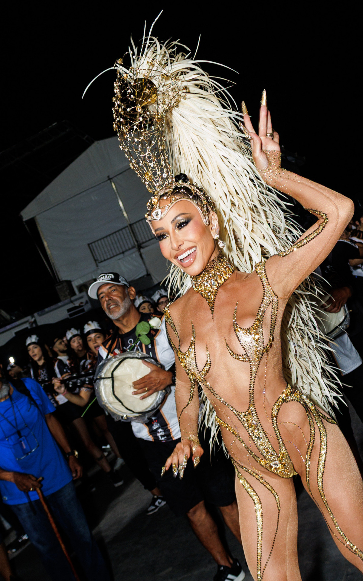 Sabrina Sato brilha em ensaio t&eacute;cnico da Gavi&otilde;es da Fiel - Clayton Felizardo / Brazil News