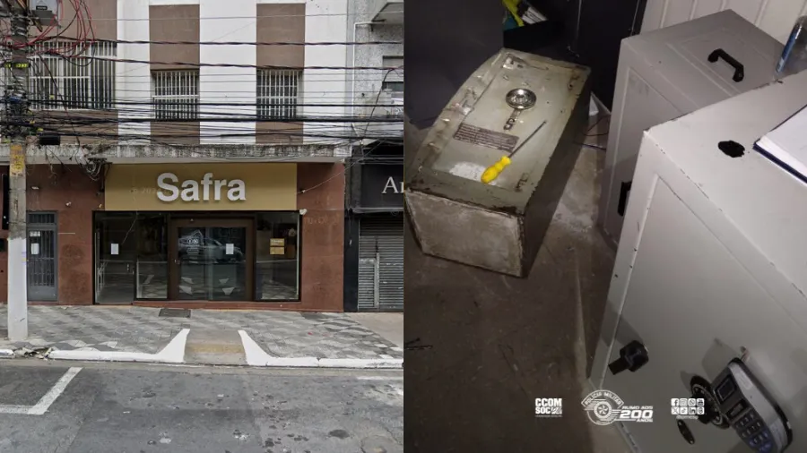 Ladrões são presos durante tentativa de roubo a banco no centro de São Paulo