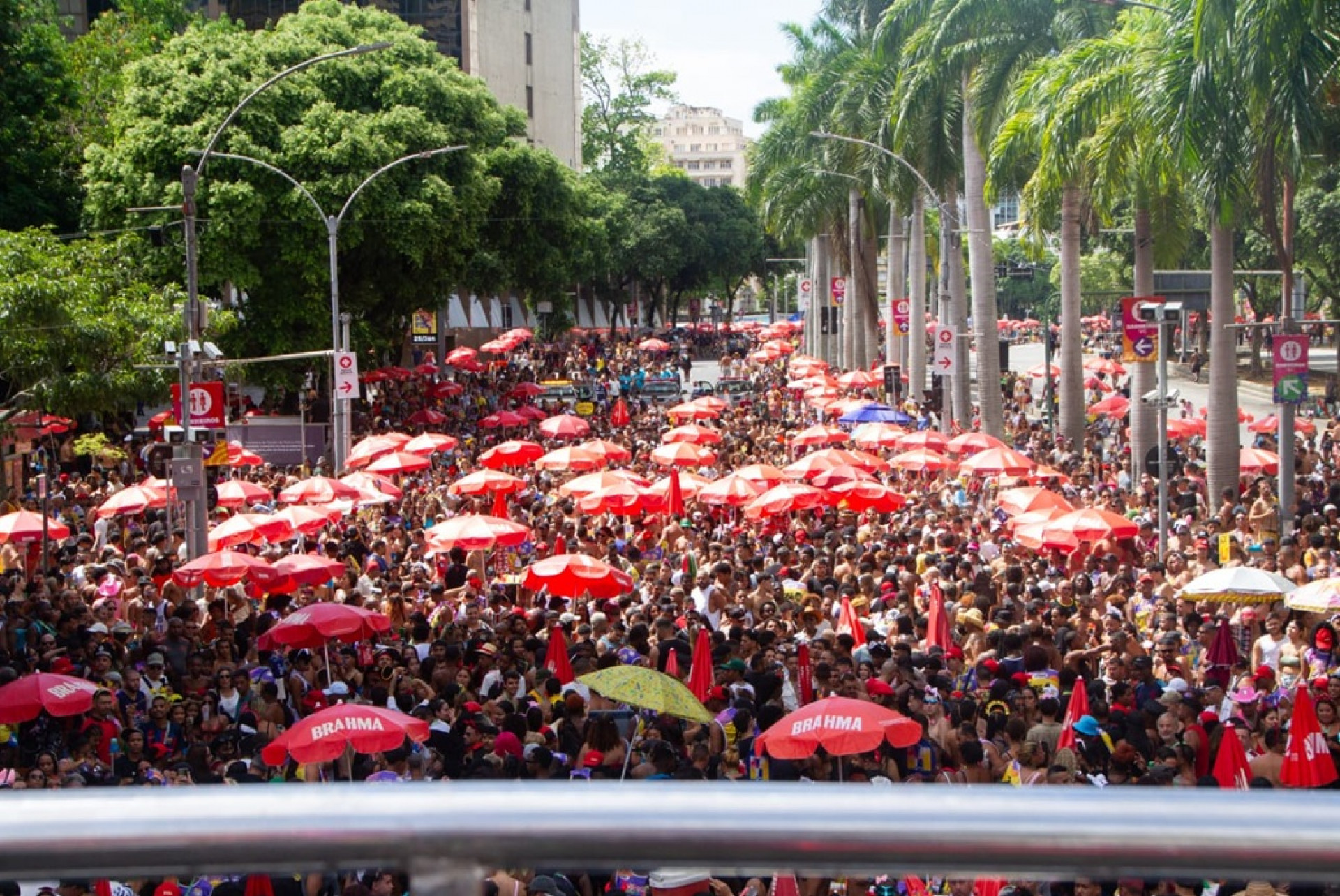 O megabloco atraiu cerca de 50 mil pessoas para o Centro do Rio - Érica Martin/Agência O Dia