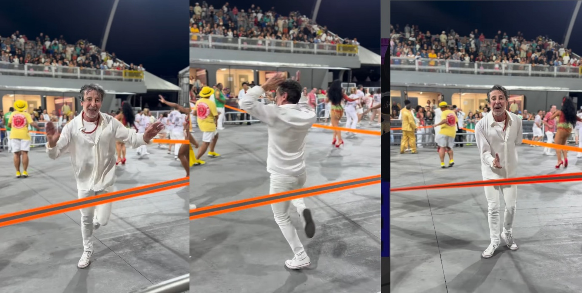 Cassio Scapin mostra que tem 'samba no pé' - Reprodução / Instagram