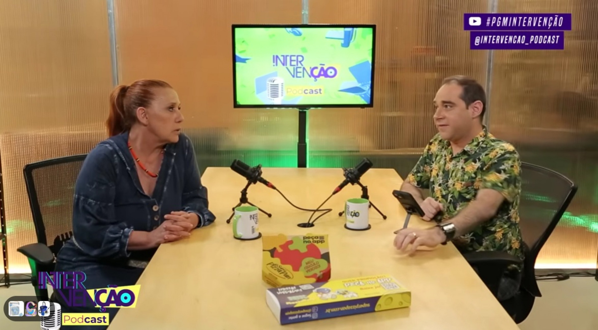 Rita Cadillac e Roger Turchetti em podcast - Reprodução / YouTube