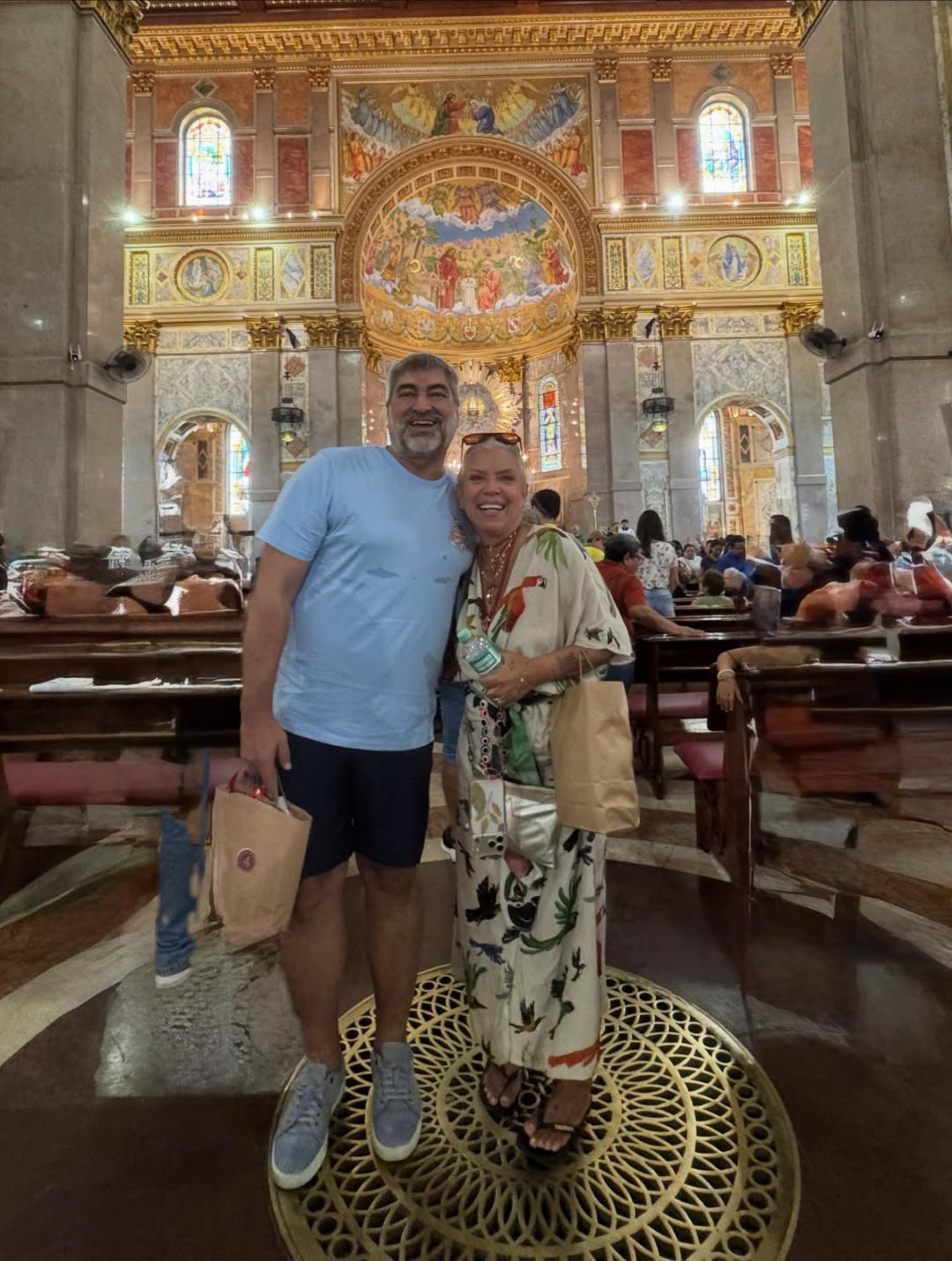 Zeca Camargo e Astrid Fontenelle em Belém - Reprodução / Instagram