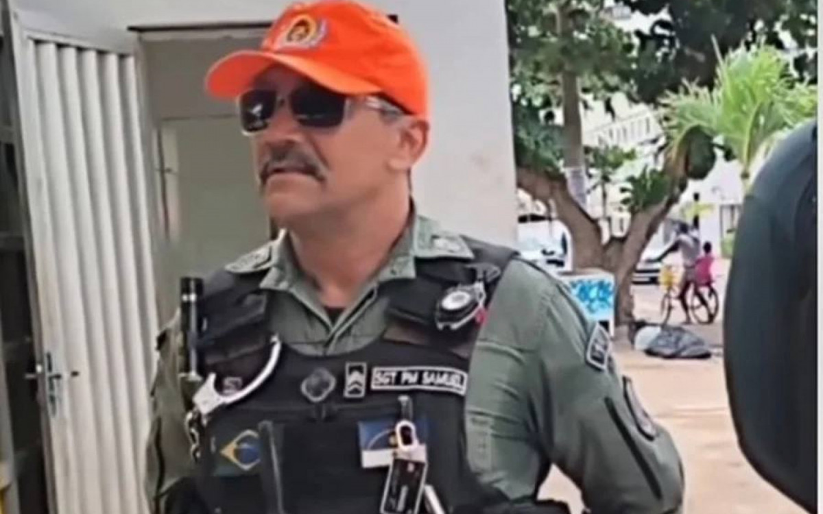 Sargento Samuel de Araújo Lima não teve outra saída e aparou os pêlos da região por receio de novas sanções - Reprodução/ internet