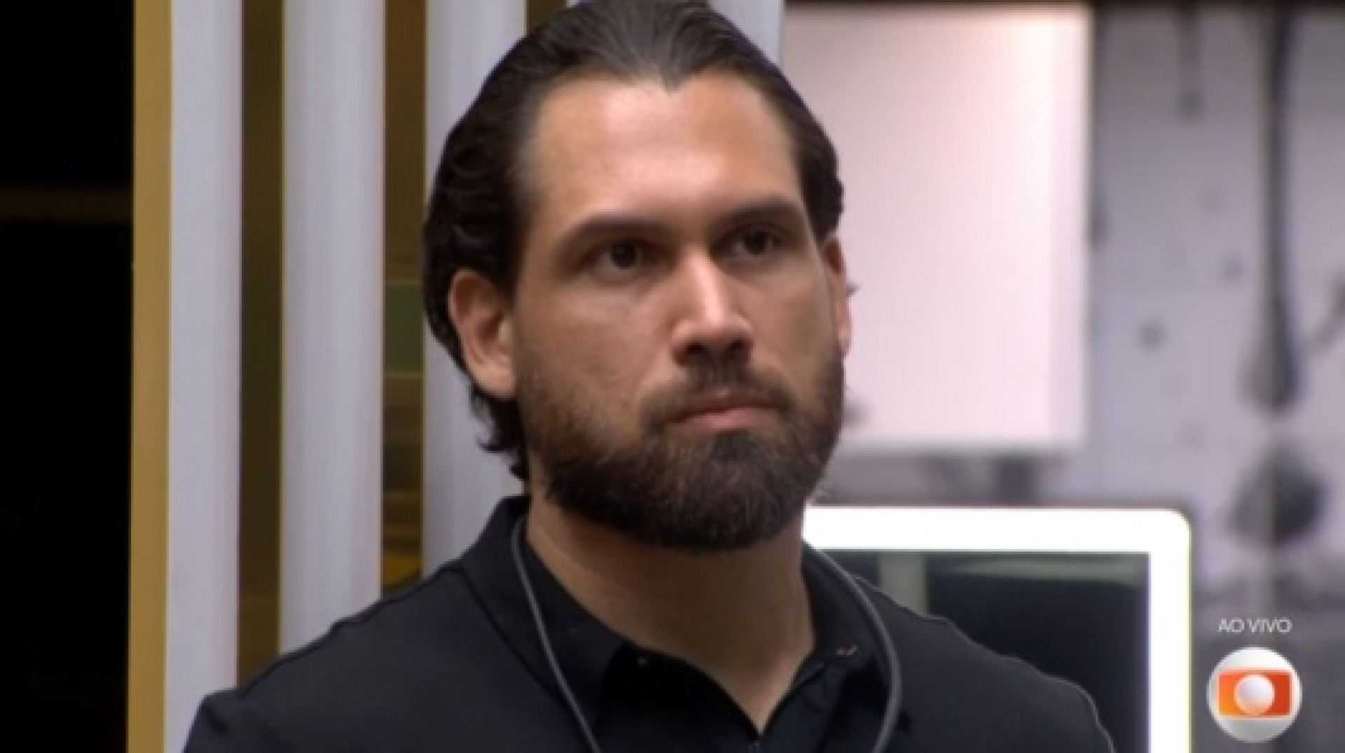 Brigido formou o paredão com Matheus e Leandro  - Reprodução de Vídeo/Globo