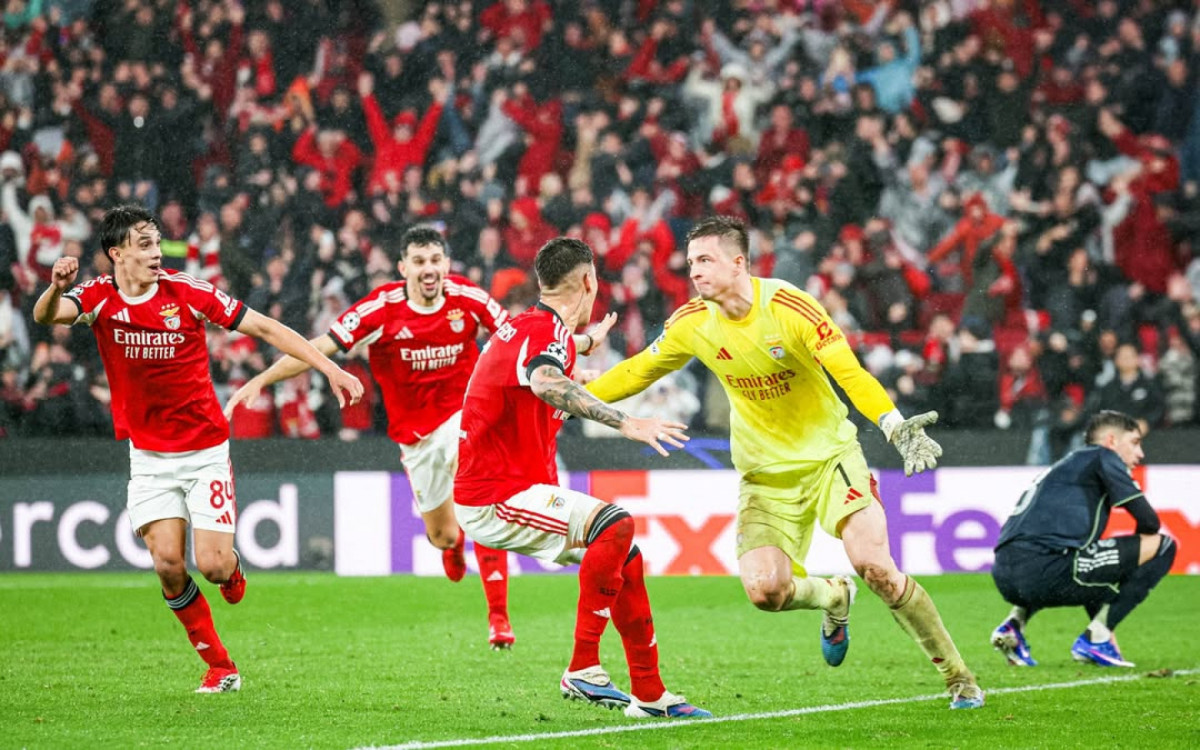 Trubin foi o her&oacute;i da classifica&ccedil;&atilde;o do Benfica, marcando de cabe&ccedil;a aos 52 minutotos da segunda etapa