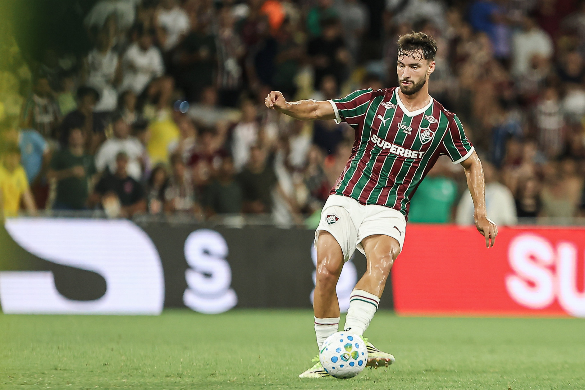 Martinelli em ação contra o Grêmio, nesta quarta-feira (28), no Maracanã, pela 1ª rodada do Brasileirão - Lucas Merçon/Fluminense FC