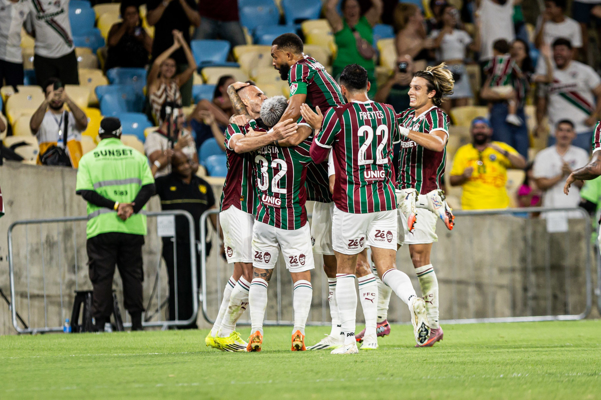 Acosta comemora o gol - Marina Garcia/Fluminense FC