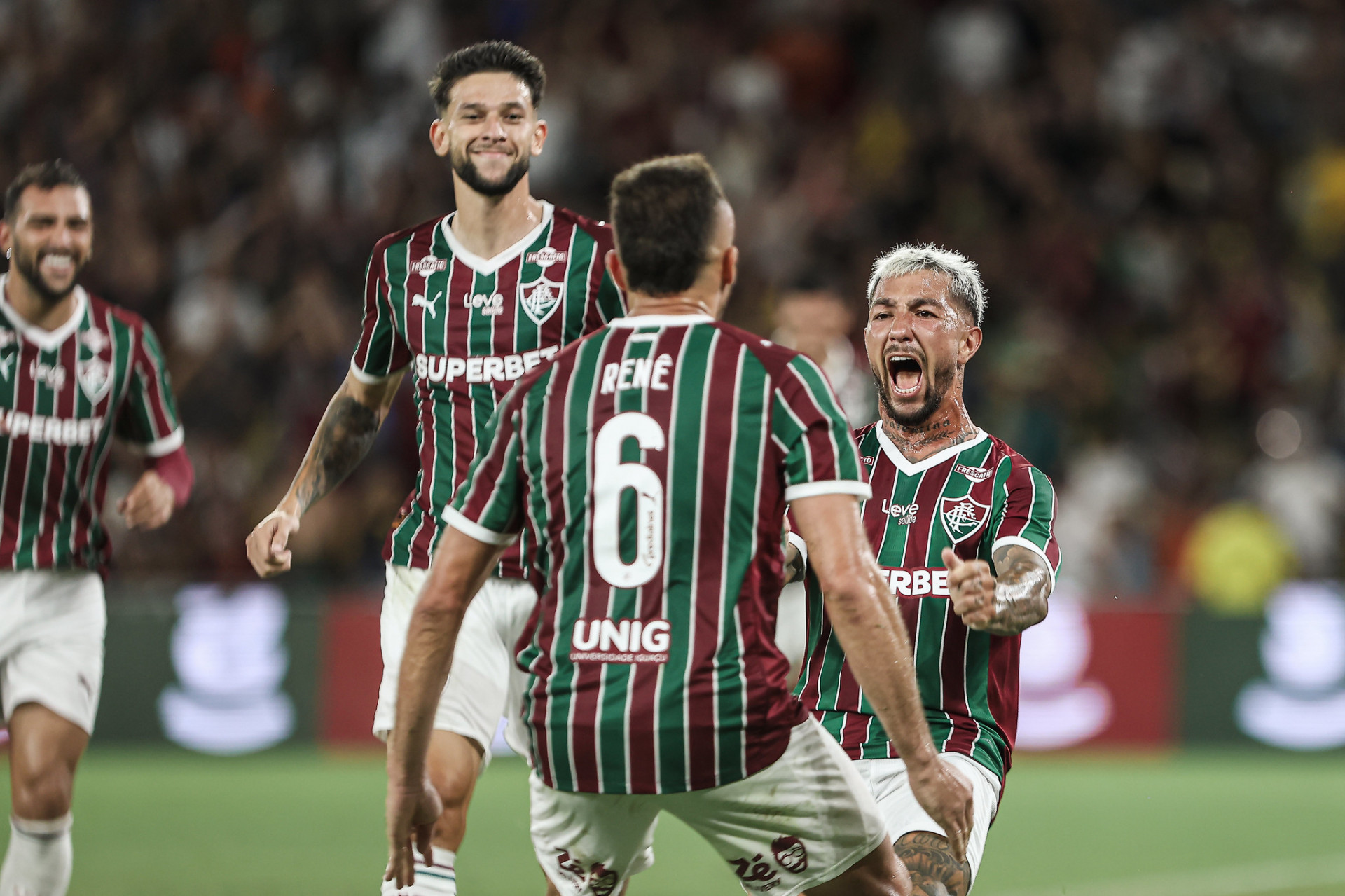 Acosta comemora o gol - Lucas Merçon/Fluminense FC