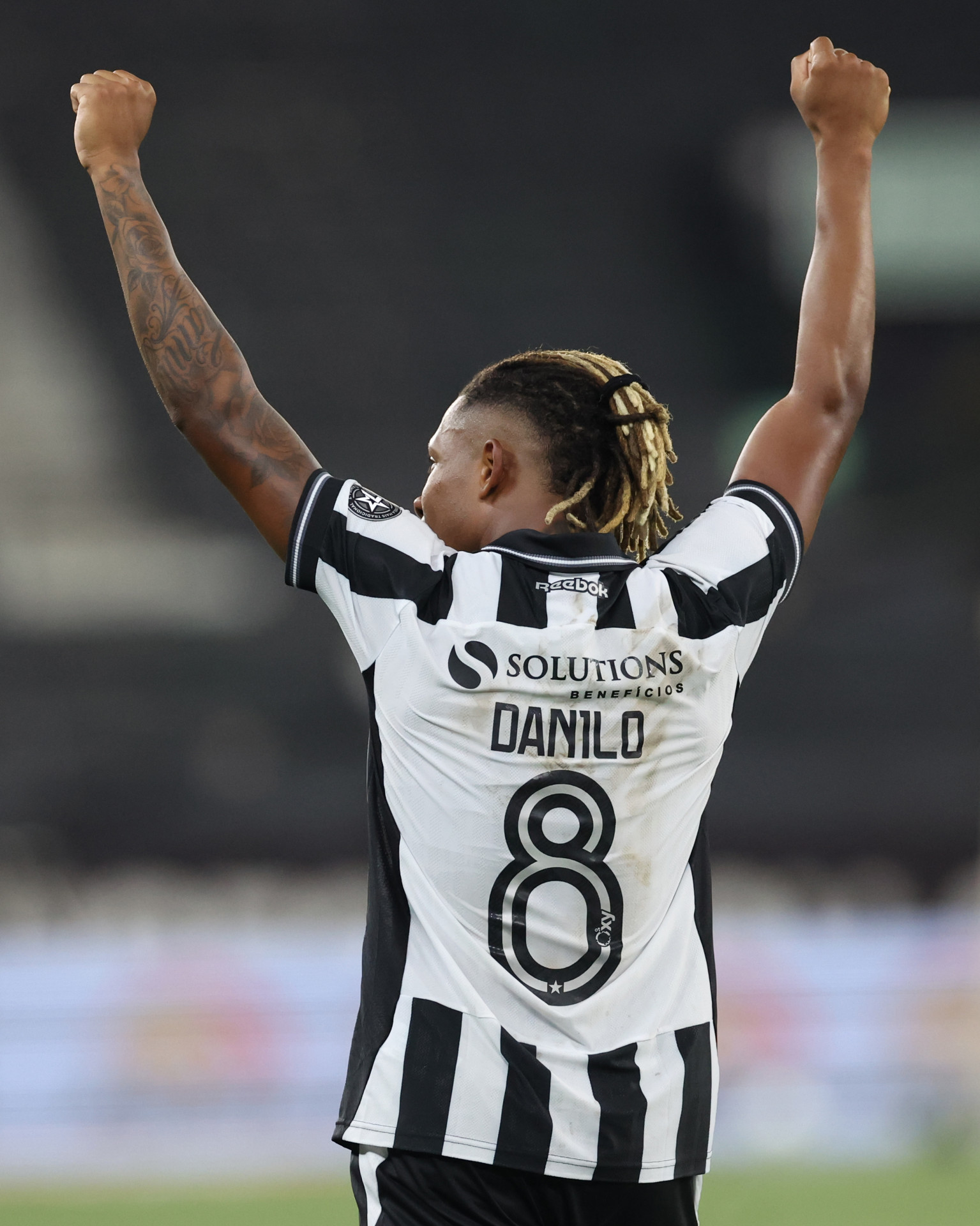 Comemora&ccedil;&atilde;o de Danilo em jogo do Botafogo