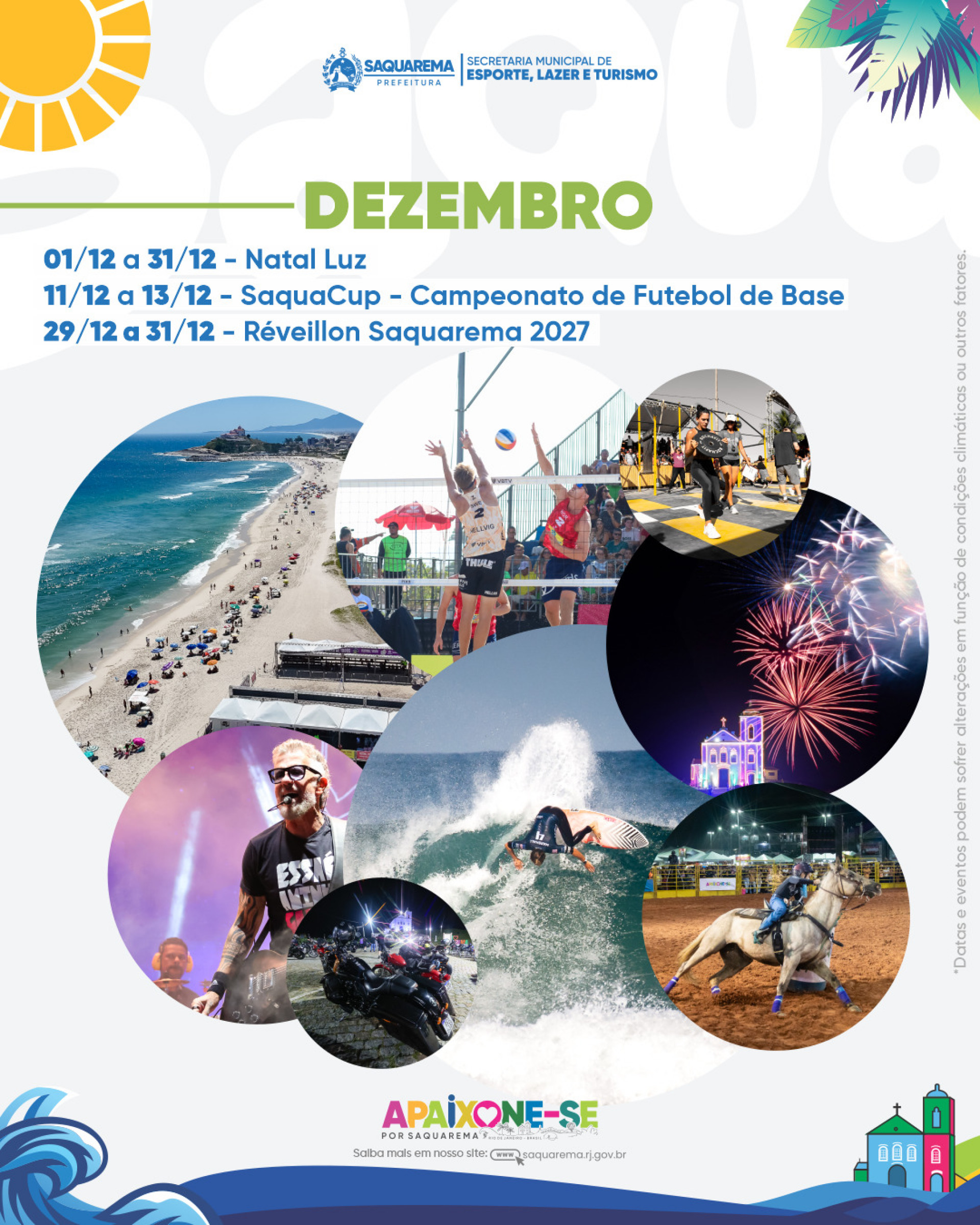 Prefeitura apresenta o Calendário Oficial de Eventos para 2026 da cidade de Saquarema - Divulgação/Prefeitura de Saquarema