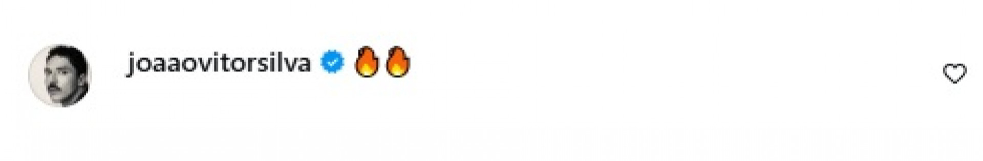 João Vitor Silva exaltou Iza em comentário nas redes sociais  - Reprodução/Instagram 