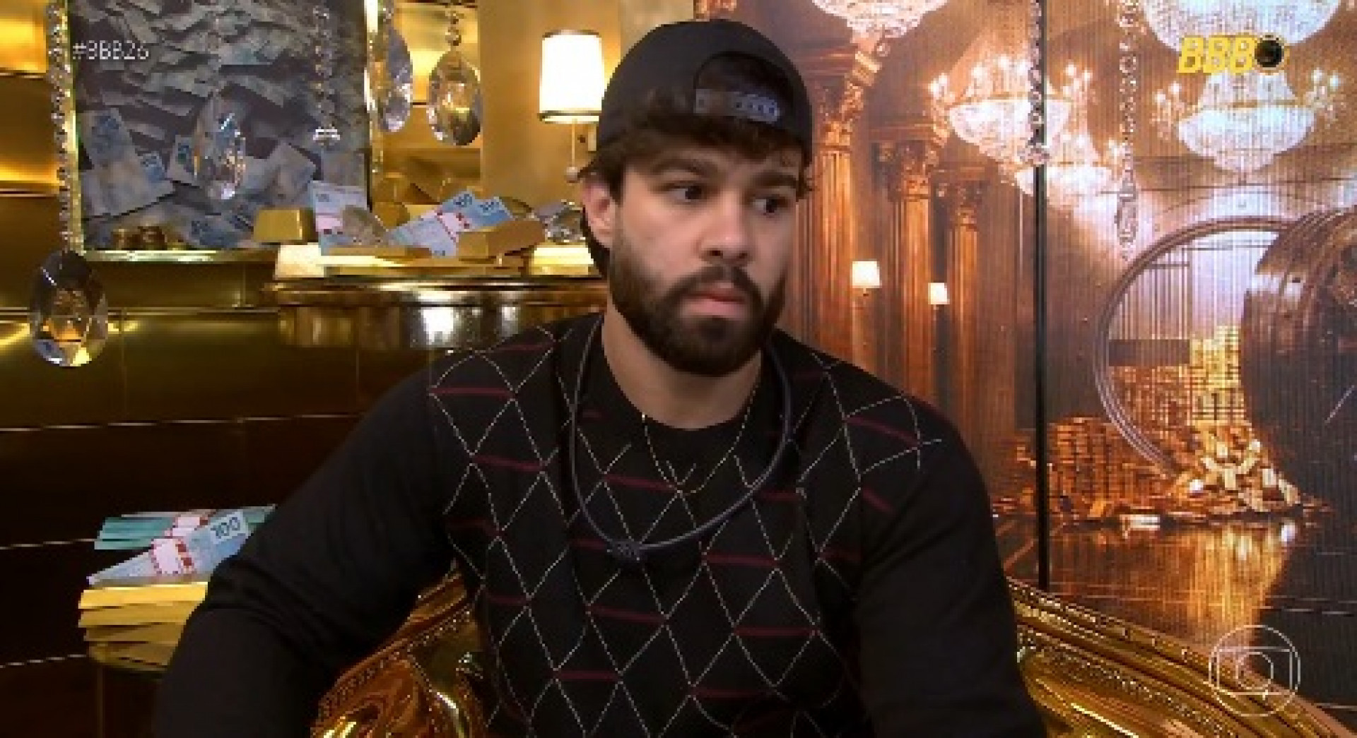 Paulo Augusto foi avisado no confessionário que estava fora do reality  - Reprodução de Vídeo/ X