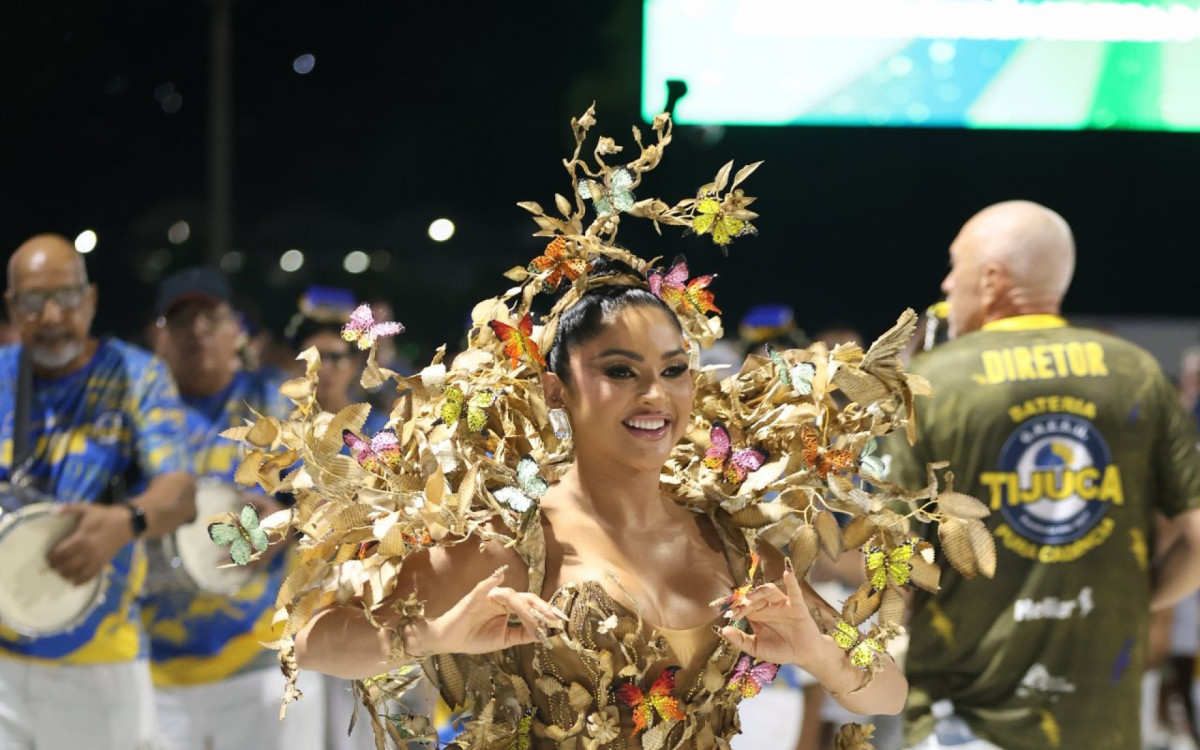 Mileide Mihail, rainha de bateria da Unidos da Tijuca 