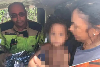  Menina de 4 anos que desapareceu em região de mata é encontrada em MG