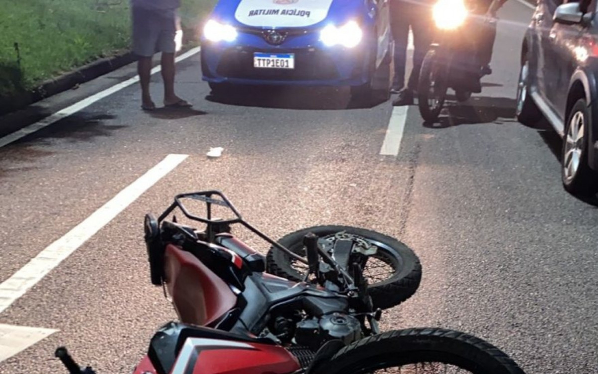 Motocicleta recuperada pelos agentes