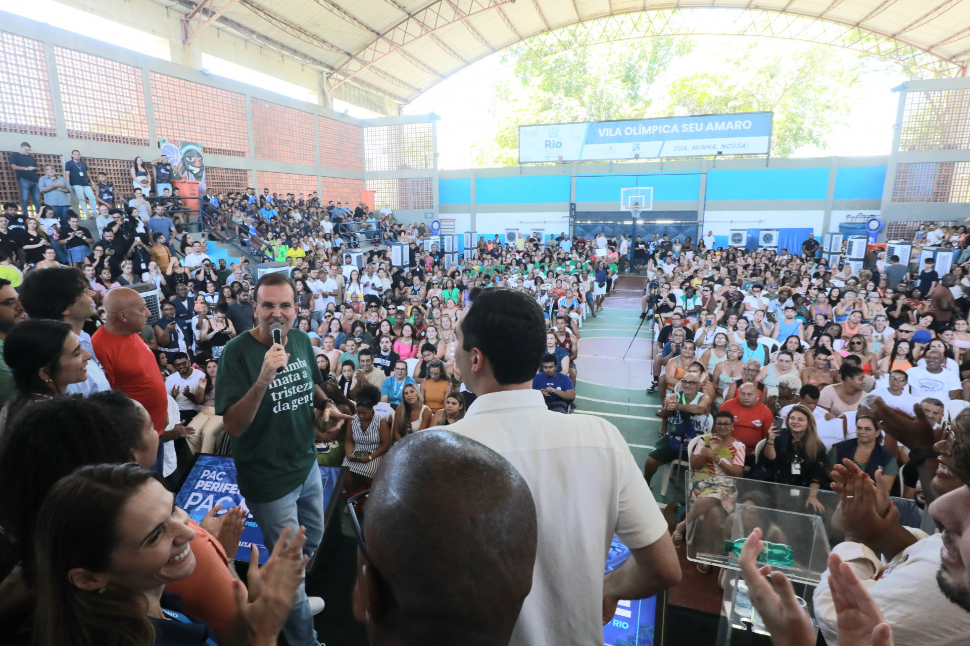 Prefeitura do Rio apresentou neste domingo (1º) as obras do PAC Periferia Viva no Complexo da Maré, na Zona Norte - Divulgação/Prefeitura do Rio