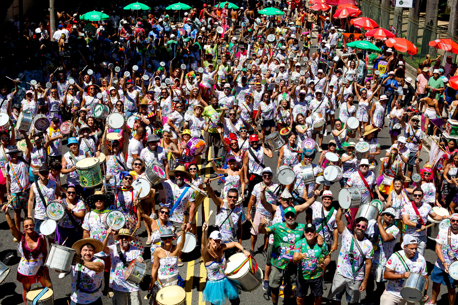Cerca de 5.000 foliões estiveram presentes no bloco, segundo a Riotur - Gustavo Stephan / Riotur