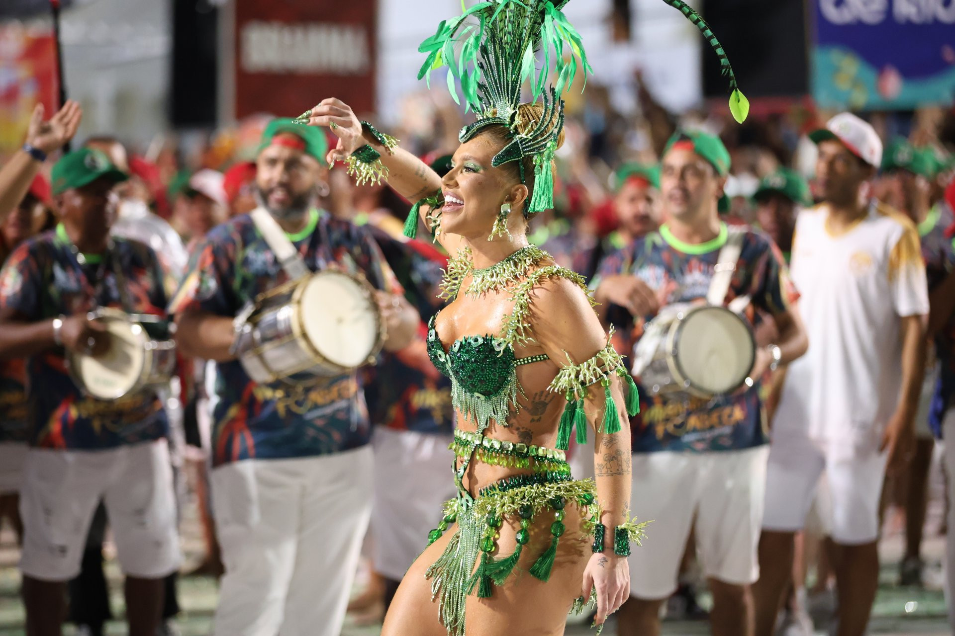 Virginia Fonseca durante o ensaio da Grande Rio -  Daniel Pinheiro / BrazilNews