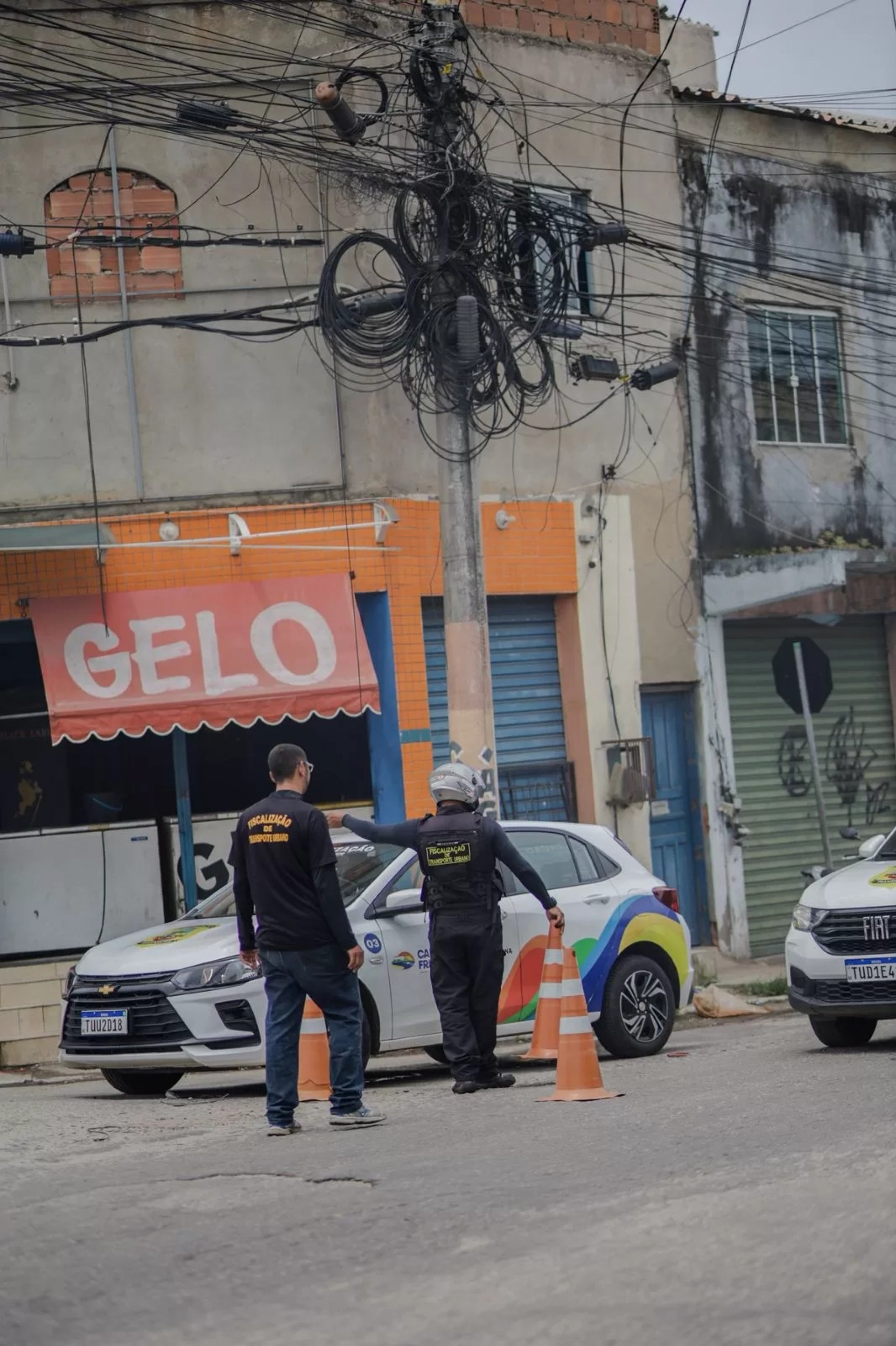 Obra de pavimentação  - Ascom