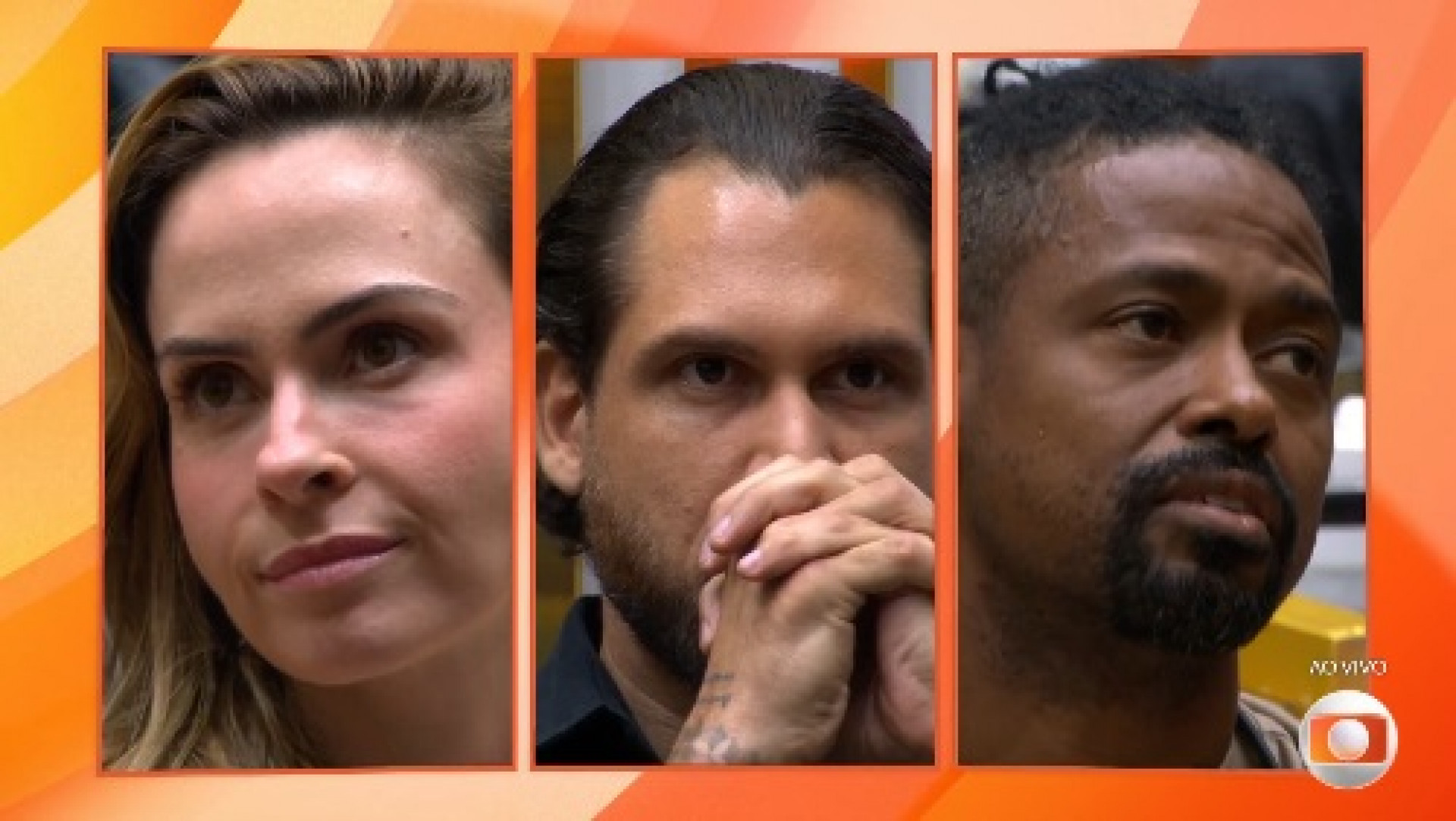 Ana Paula, Brigido e Leandro enfrentaram o terceiro paredão do 'BBB 26' - Reprodução/Globo