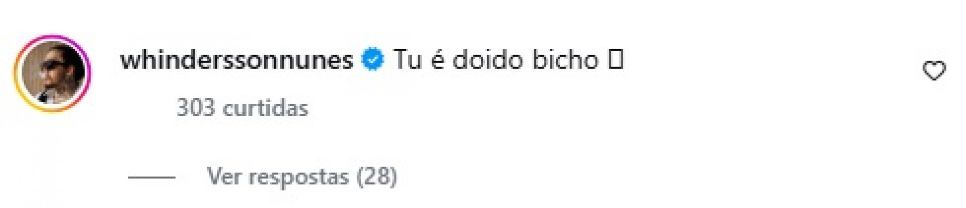 Whindersson Nunes deixou comentário em publicação de Lorena Maria 
 - Reprodução/Instagram 