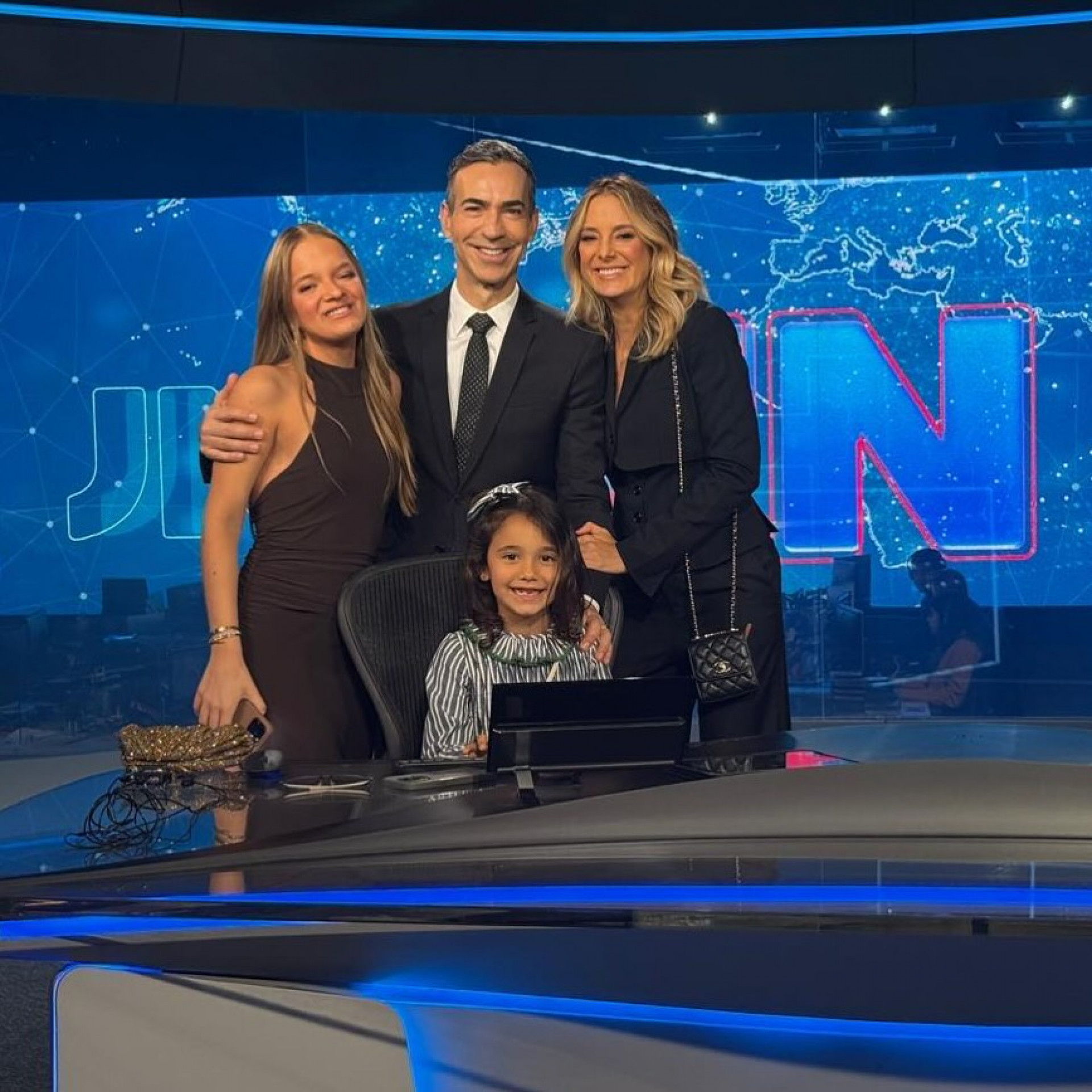 Rafa Justus, César Tralli, Manuella e Ticiane Pinheiro - Reprodução / Instagram