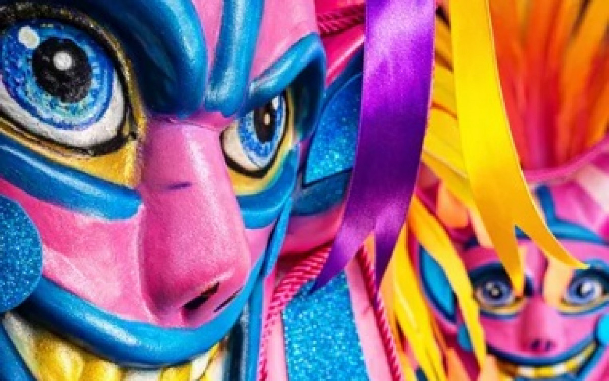 Detalhe de alegoria da Unidos do Jacarezinho