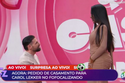 Ex-Fazenda Carol Lekker é surpreendida com pedido de casamento