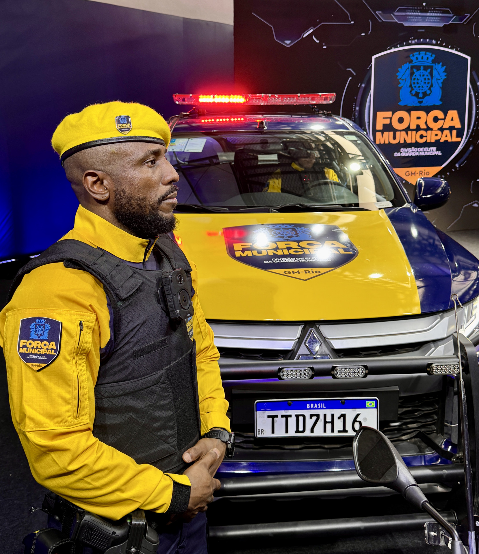 Prefeitura apresentou uniformes, viaturas e equipamentos da Força Municipal - Beth Santos / Prefeitura do Rio