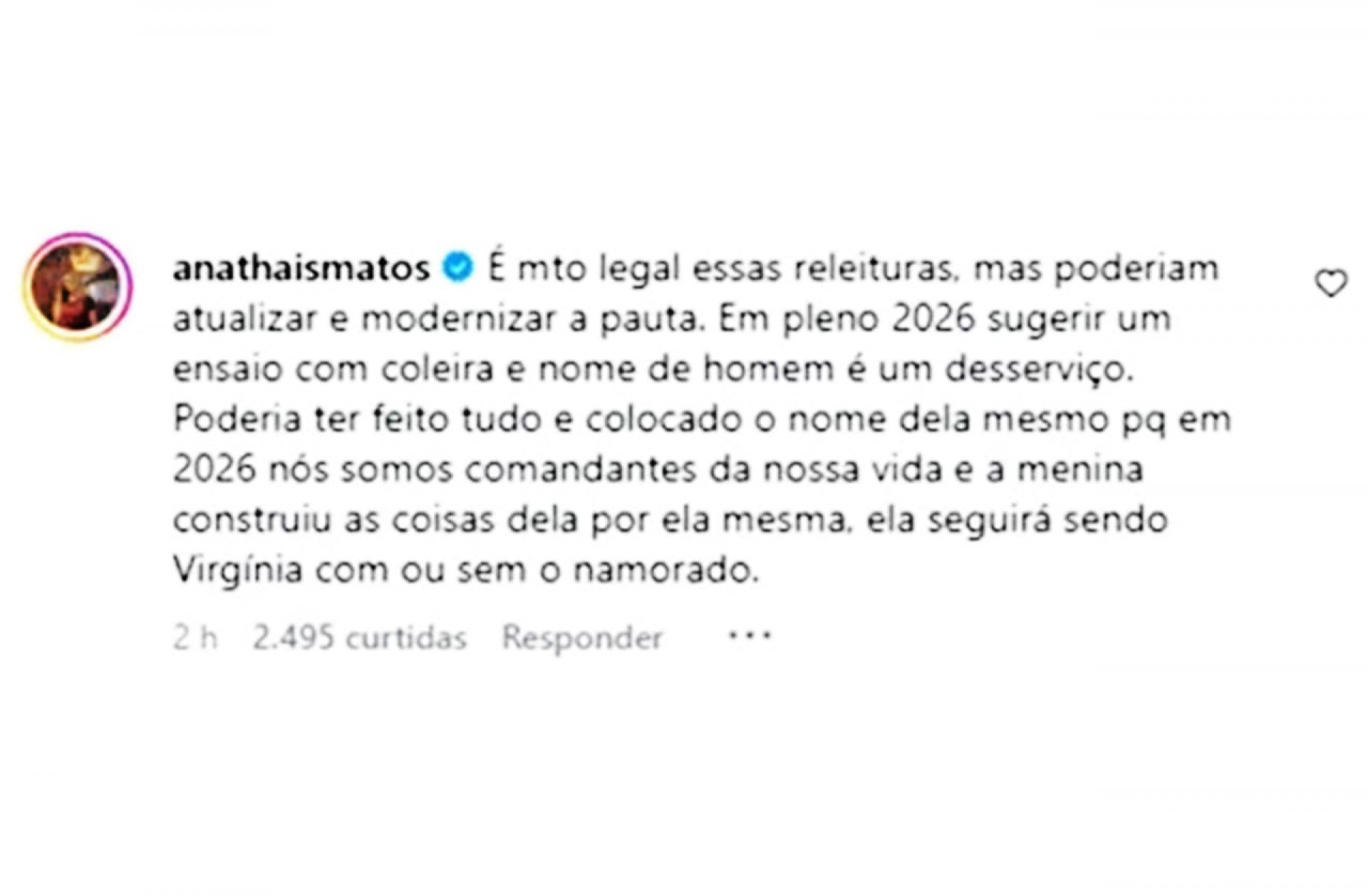 Virginia causa debate em perfil de jornalista da Globo ap&oacute;s reviver s&iacute;mbolo dos anos 90