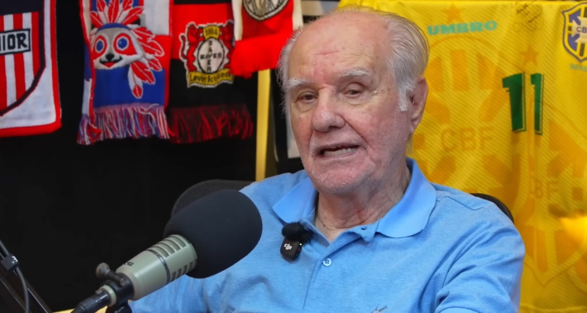 Evaristo de Macedo, de 92 anos, jogou pelo Barcelona e Real Madrid - Reprodução / YouTube