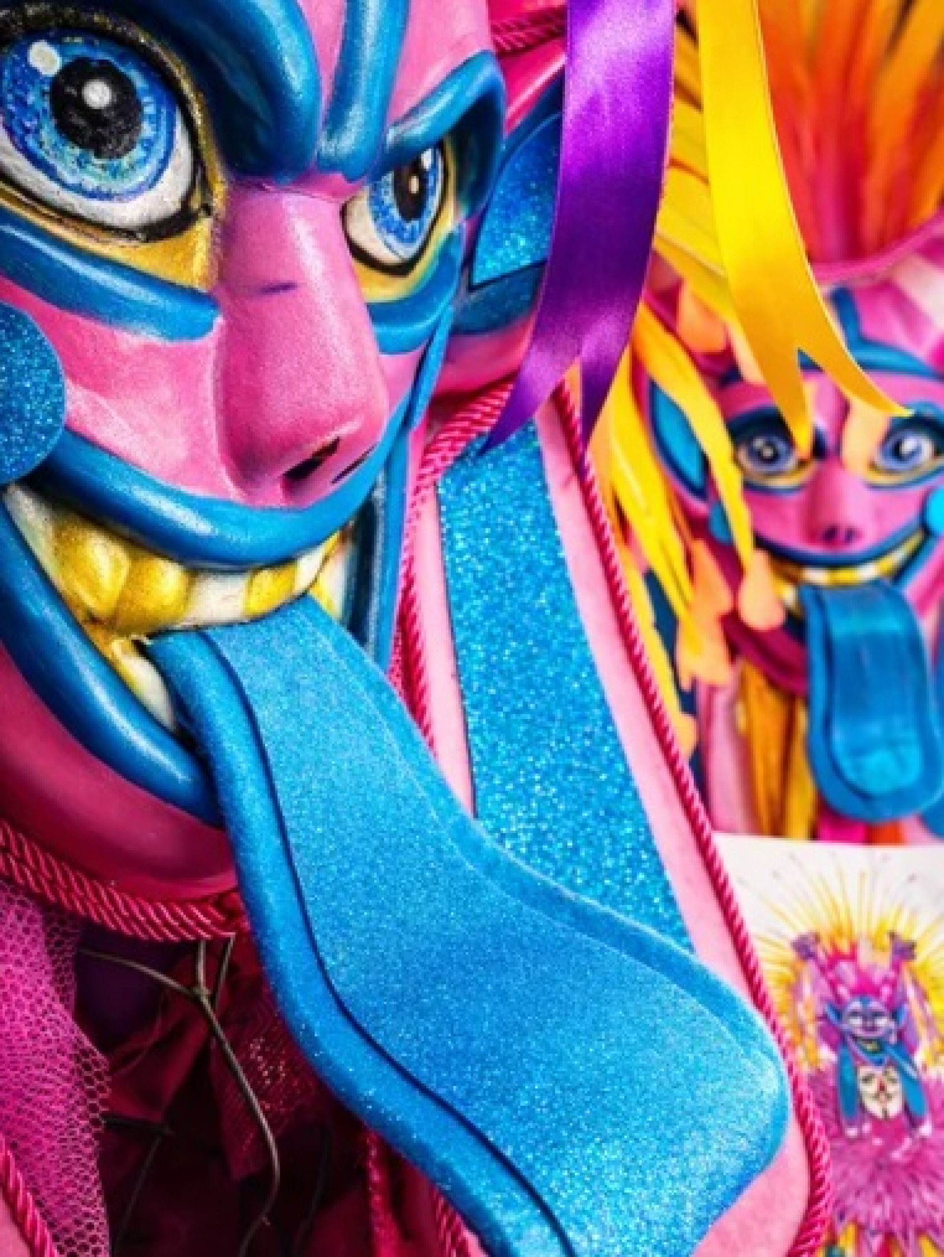 Detalhe de alegoria da Unidos do Jacarezinho - Divulga&ccedil;&atilde;o / Jacarezinho