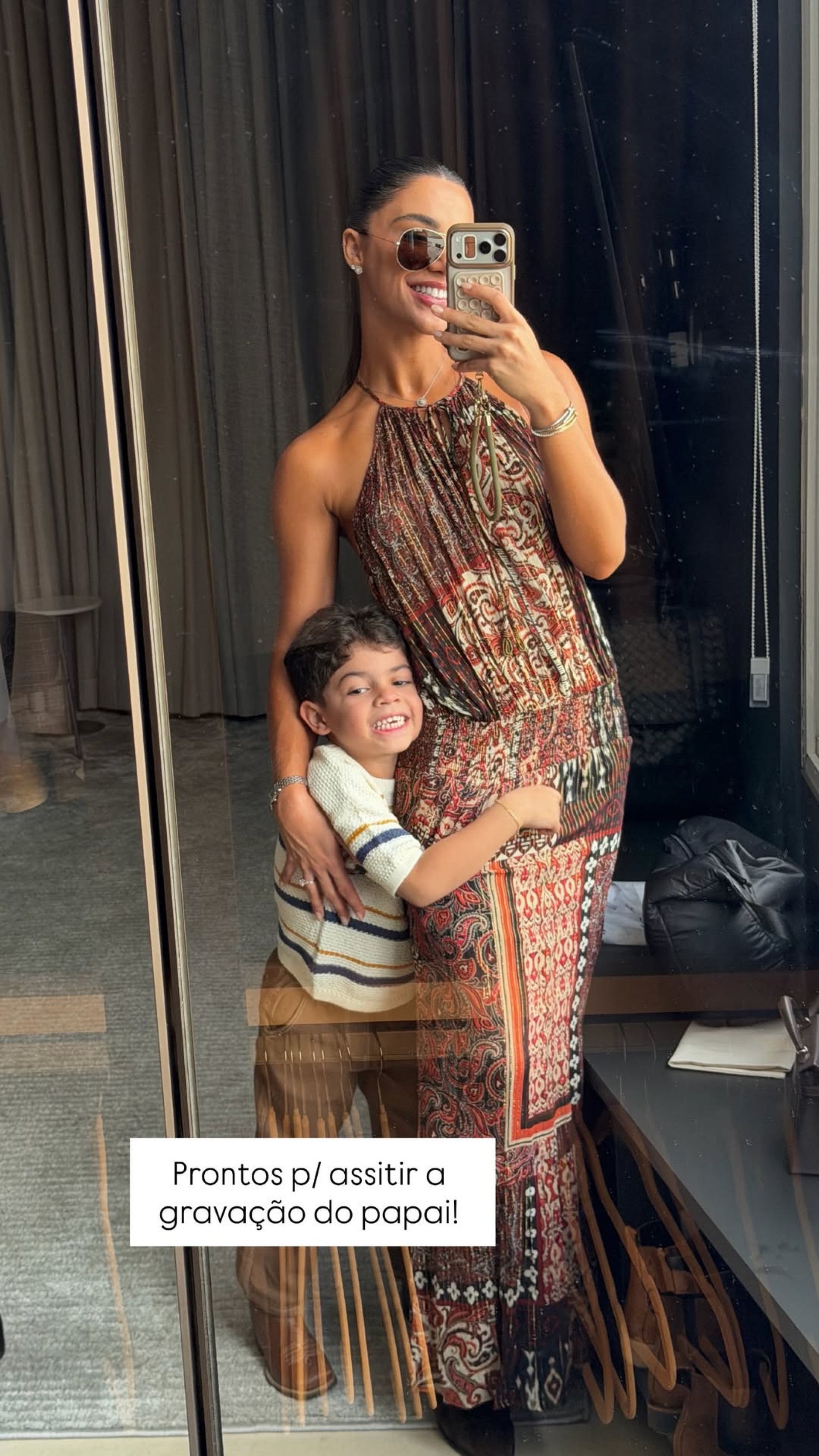 Gabriela Versiani e Léo, filho Murilo Huff e Marília Mendonça  - Reprodução / Instagram