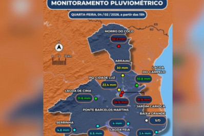 Norte e noroeste do estado com alertas de chuvas fortes até sábado
