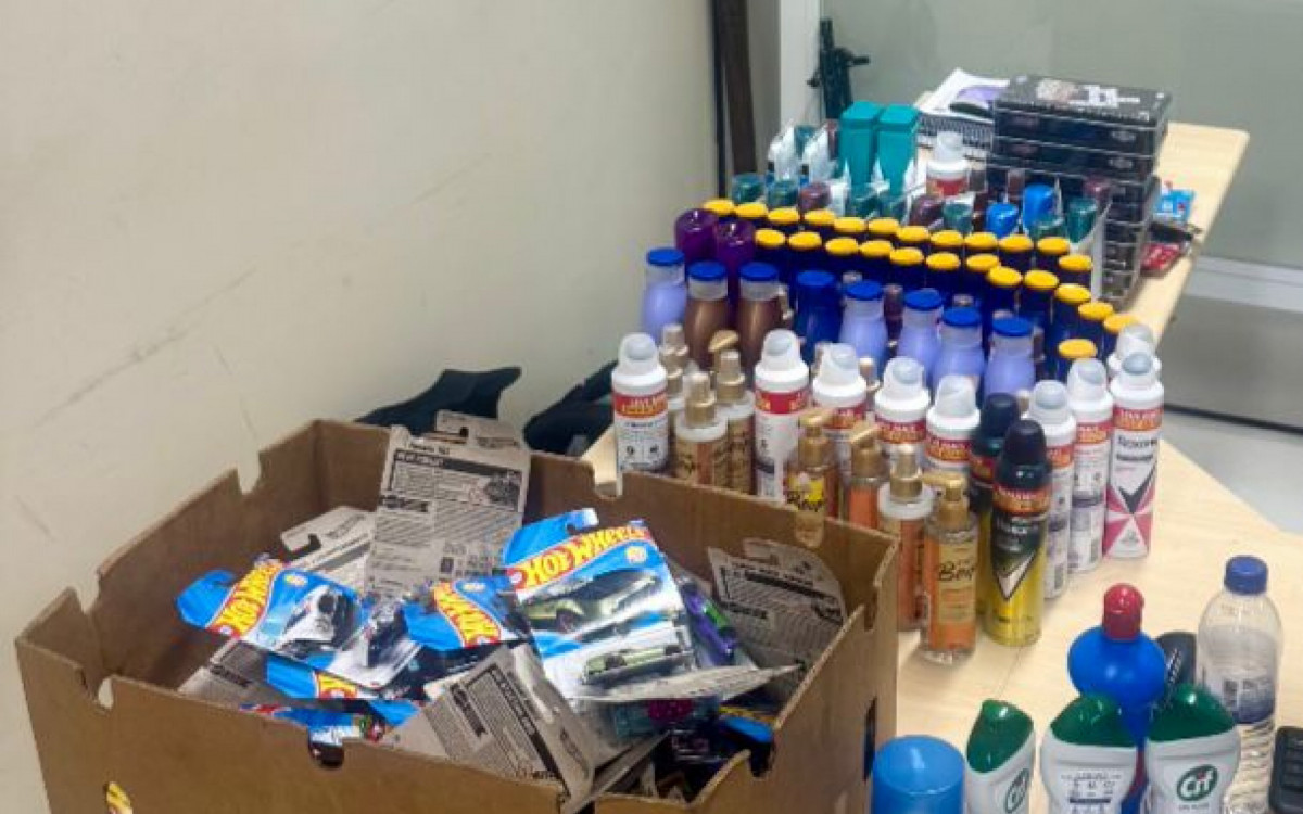 Material apreendido com o grupo